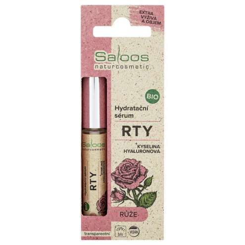 Saloos Bio Hydratační sérum na rty – Růže, 7 ml